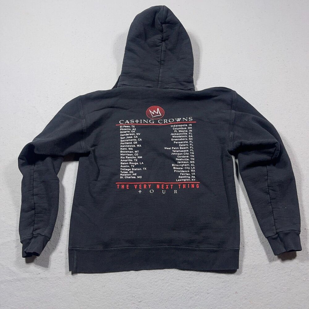 Casting Crowns Hoodie Small Christian Rock Band The Very‎ Next Thing 2016 Tour - Picture 10 of 12